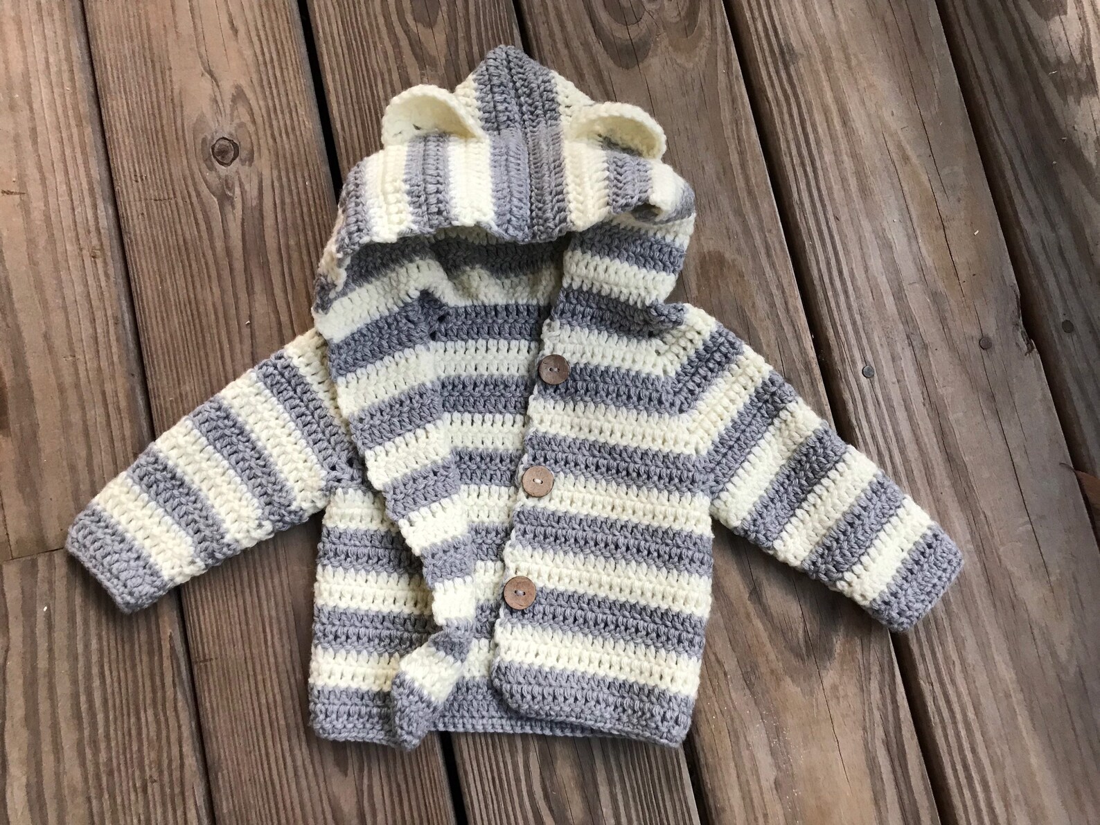 Baby Bear Sweater Baby Bear Cardigan Crochet Sweater Etsy