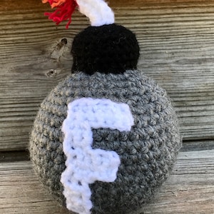 DIGITAL PATTERN ONLY, Crochet F Bomb Pattern, Crochet F Bomb, F Bomb, Gag Gift, Adult Gift, F Bomb Gag Gift