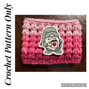 Crochet Pattern, Pierpont Cup Cozy PATTERN Only, Crochet Cup Cozy, Crochet Soda Cozy, Crochet, DIGITAL DOWNLOAD