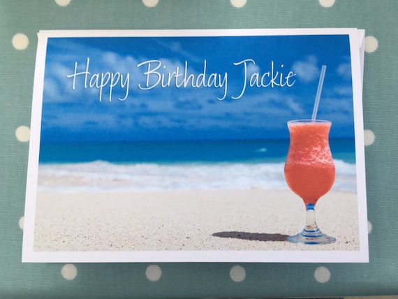 Beach Lovers Card Cocktail On The Beach Custom Made Card Etsy Denmark Beach Lovers Card Cocktail On The Beach Custom Made Card Etsy Denmark