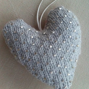 PINK ROSE Scented heart pomander. Set of 2.  Satin ribbon for hanging.