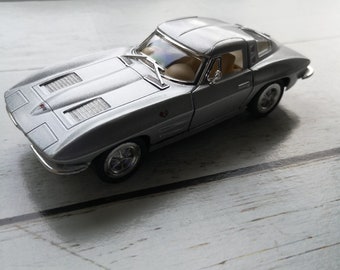 Chevrolet Corvette 1963, modelo de coche de juguete en metal. ¡Precioso artículo coleccionable!