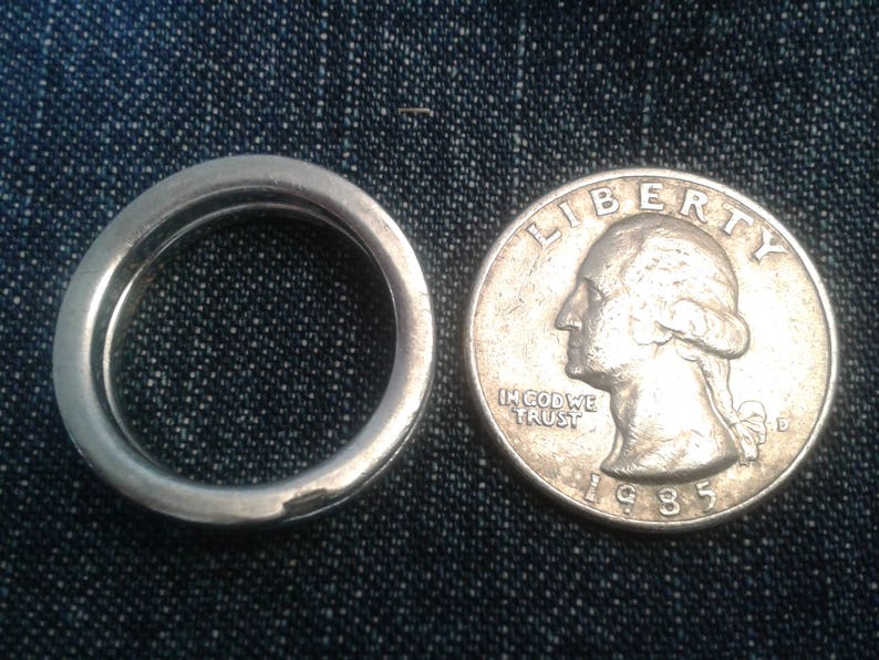 Two Sterling Silver Wavy Stacking Rings by Fossil