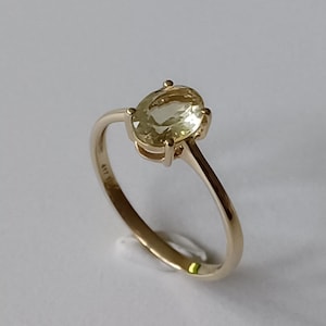 Beautiful 10k Gold Ring Set with Sparkling Gemstone