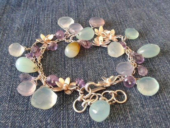 Stunning Gemstone and Silver Bracelet - image 6