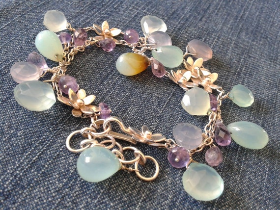 Stunning Gemstone and Silver Bracelet - image 3