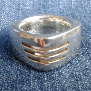 Emporio Armani Sterling Silver Statement Ring