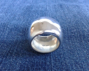 Heavy Handmade Sterling Silver Ring