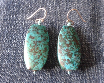 Statement Azurite Earrings