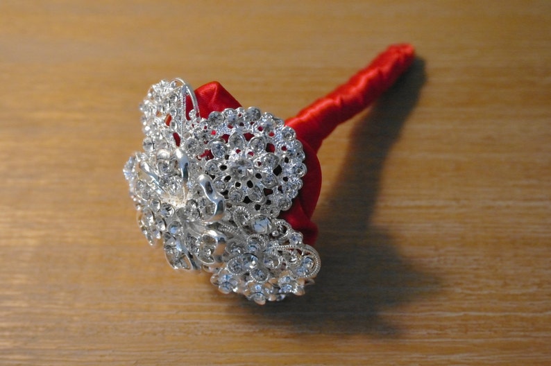 Mini Flower Girl Brooch Bouquet