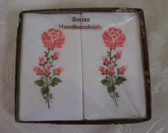 Vintage Floral Handkerchiefs