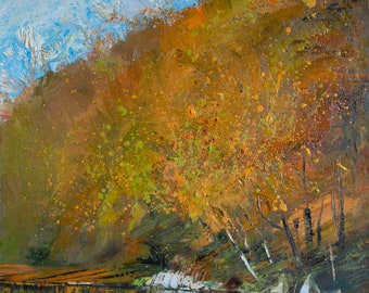 Archival Giclee Print 'Autumn in The Lakes' signed and numbered by Nadja Ryzhakova, limited edition of 100.