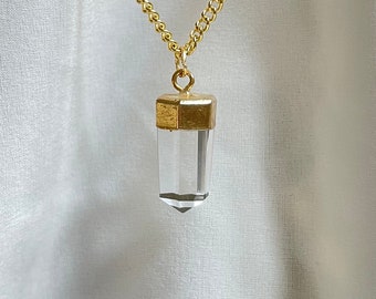 Vintage bergkristalketting: