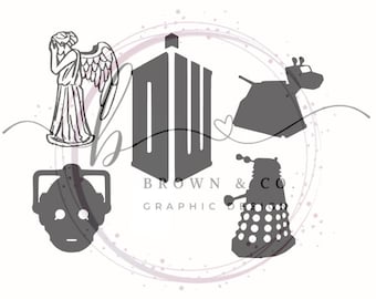 Weeping Angel SVG CUT FILE studio file design the doctor