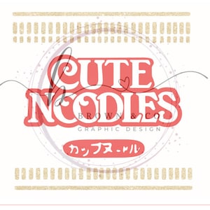 ARQUIVO SVG DE ESTÚDIO Cortar Macarrão Fofo Ramen Engraçado