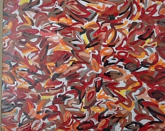 Arizona Sky...Abstract painting, original painting,acrylics oils and enamels on canvas 18x24
