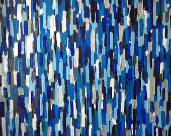 Original Abstract Painting, Acrylics, Oils, Enamels, 18x24 Canvas