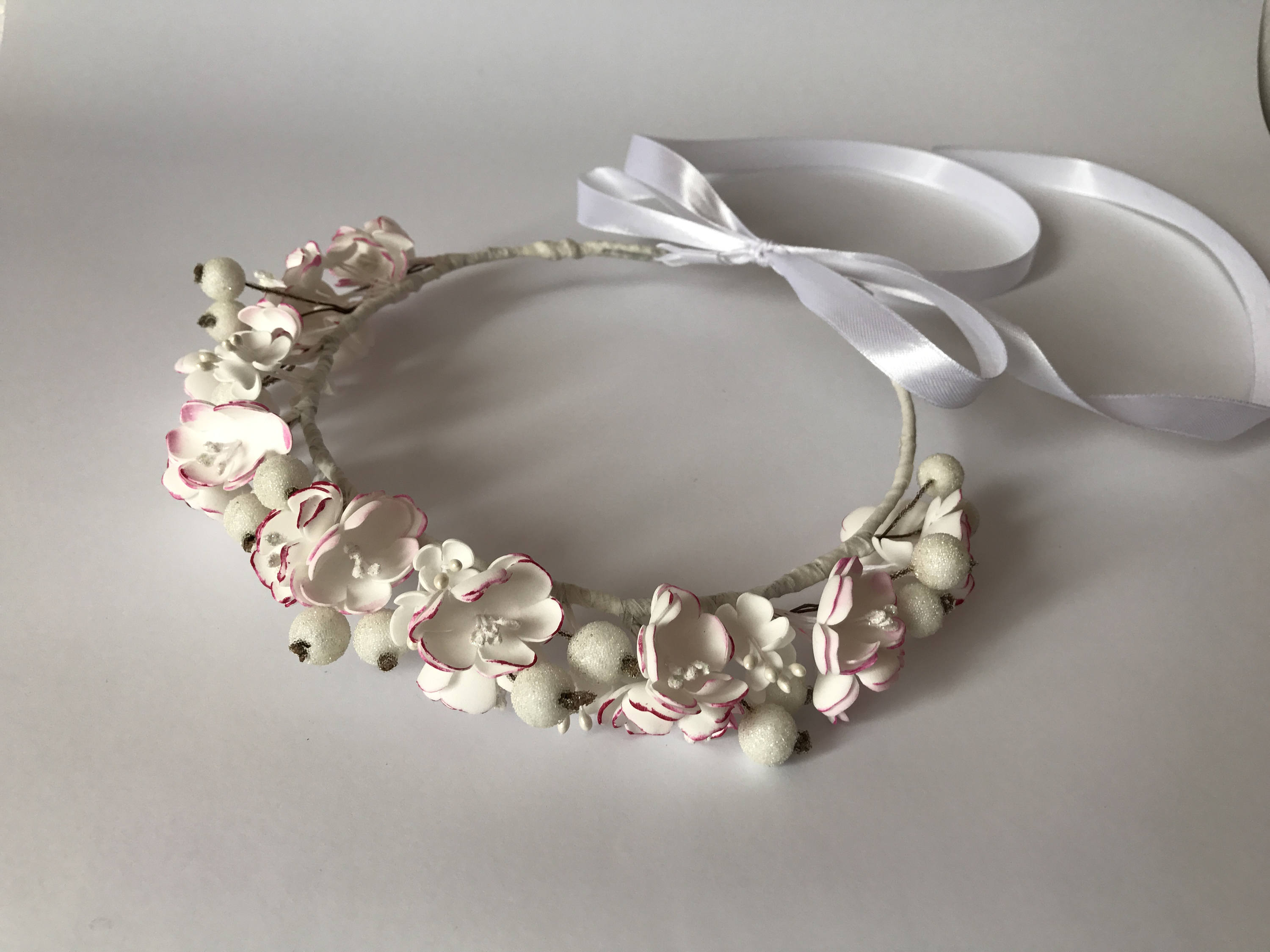 Accesorio del pelo de tocados primera comunión para niñas flor Etsy