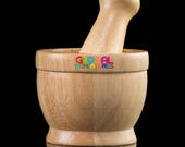3 quot Handcrafted Wooden Mortar and Pestle Cooking Kitchen Tool Equipment