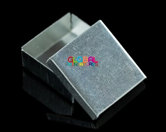 Lid Is Removable Square Metal Tin Dolls House Miniature Room Accessory