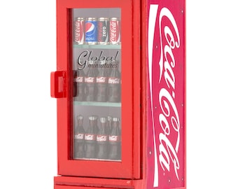 Dollhouse Miniature Coca Cola Beverage Cooler, Groceries Decor - Etsy