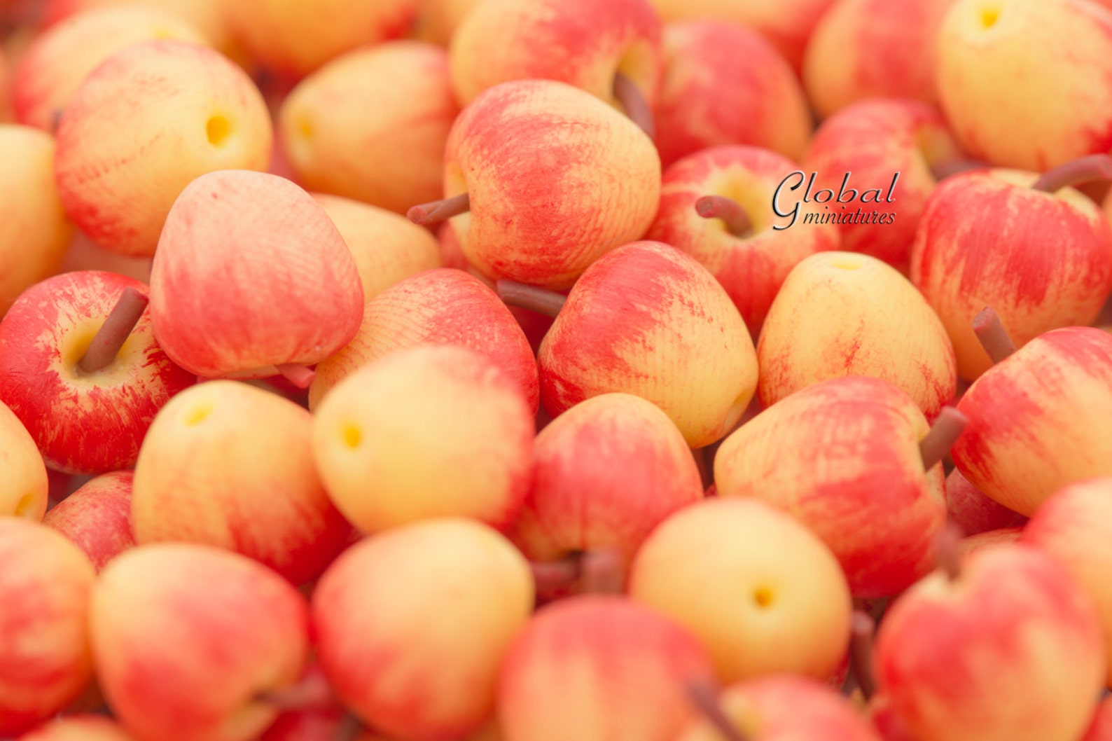 100pc Dollhouse Miniatures Gala Apple Handcrafted Fruit Etsy