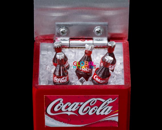 Set of 5 Coca Cola with Ice Take Away Dollhouse Miniatures Food Soft Drink 