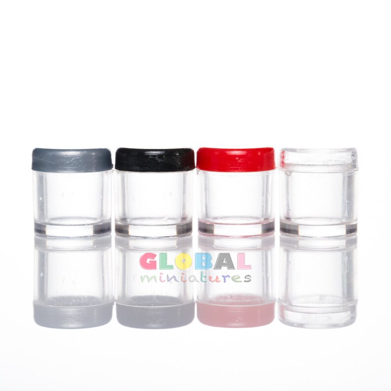 Dollhouse Miniatures Clear Plastic Mini Cookies Jar with Lid Etsy