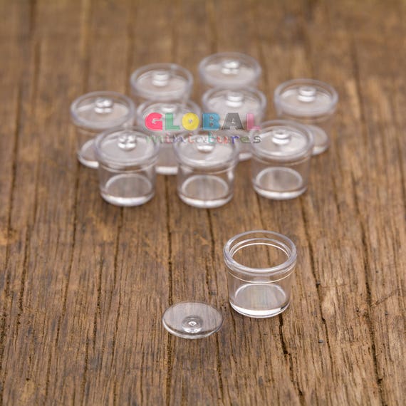 10 Cup Acrylic Plastic Dollhouse Miniatures Supply Drink Deco Artist