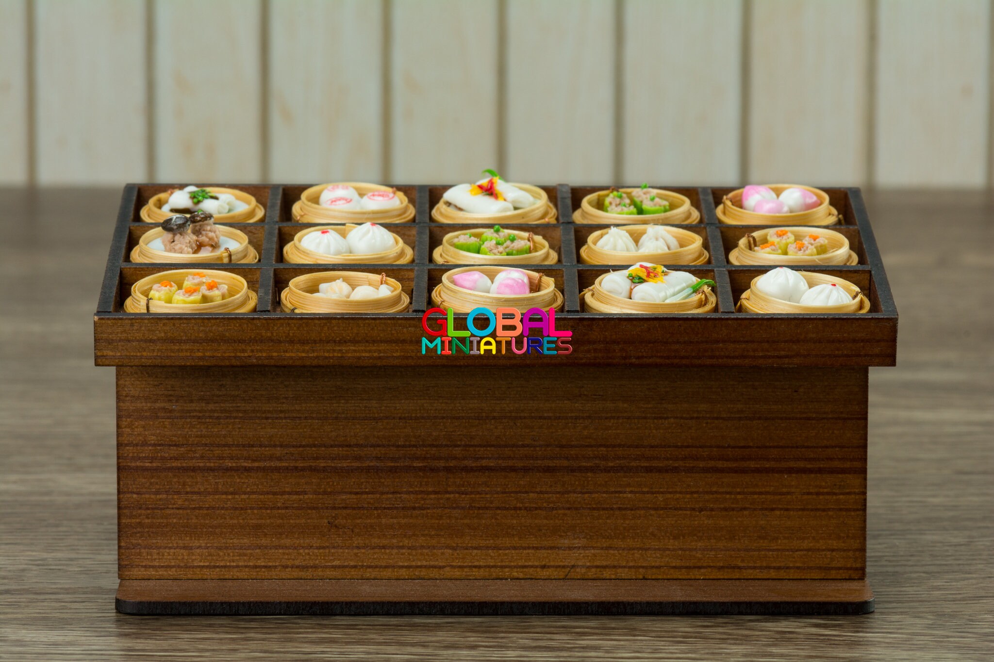 Dollhouse Dim Sum in Bamboo Steamer Basket, Miniature Chinese Food Ch, MiniatureSweet, Kawaii Resin Crafts, Decoden Cabochons Supplies