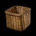 4' Handmade Vintage Square Weaving Lattice Wicker Baskets Stationery and Small Stuff Storage 
