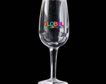 Dollhouse Miniatures Plastic Standard Red Wine Glass Bar Accessory Supply - 1:12 Scale