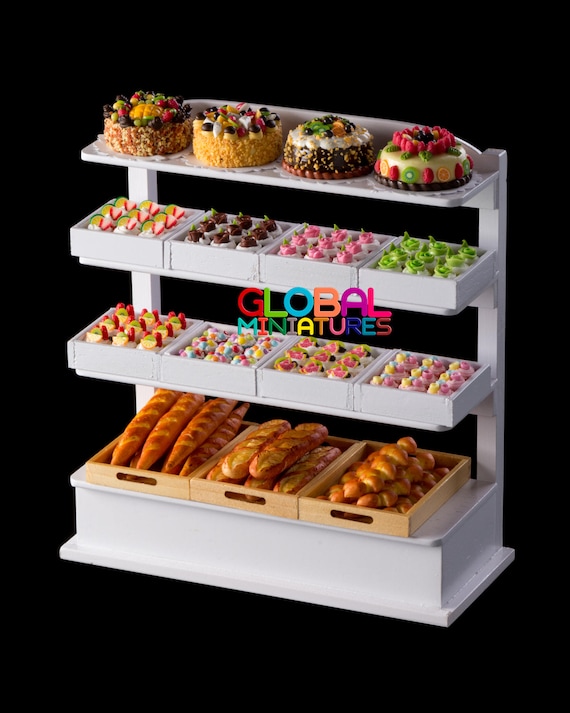 1:12 Scale Dollhouse Miniatures Wooden Bakery Tray