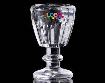 Dollhouse Miniatures Plastic Goblet Wine Glass Bar Accessory Supply - 1:12 Scale