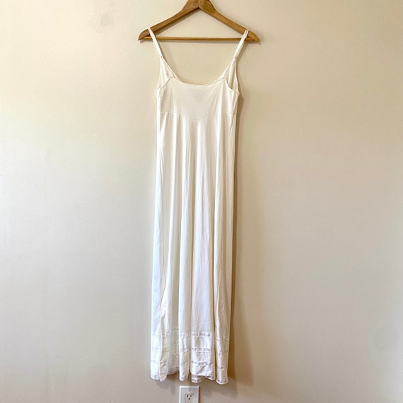 Vintage 60s Slip Dress Nightgown White Ivory Sear… - image 6