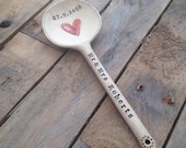 Handmade ceramic personalised 'love' spoon