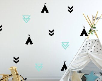 Free P&P Tribal Arrows and Cactus Shaped Wall Stickers UK seller Teepee Free P&P Tribal Arrows and Cactus Shaped Wall Stickers UK seller Teepee