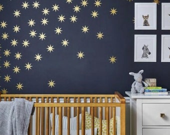 starburst decals -  Nursery wall stickers - home decor - Kids decor - Playroom Decor - Triangle wall stickers -  Kids Room Ideas