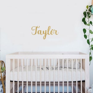 Name wall Decal - Unisex nursery decor - Playroom wall stickers - Nursery decoration - Typography wall decal - Boys nursery decal