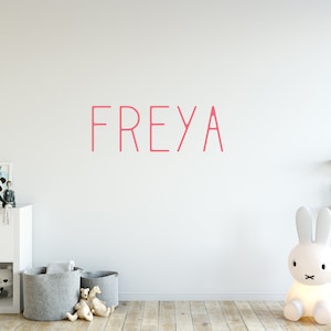 Gender neutral wall decal - Typography wall decal - personalised wall stickers - Kids wall decal - Wall decal - Children&#39;s room decor