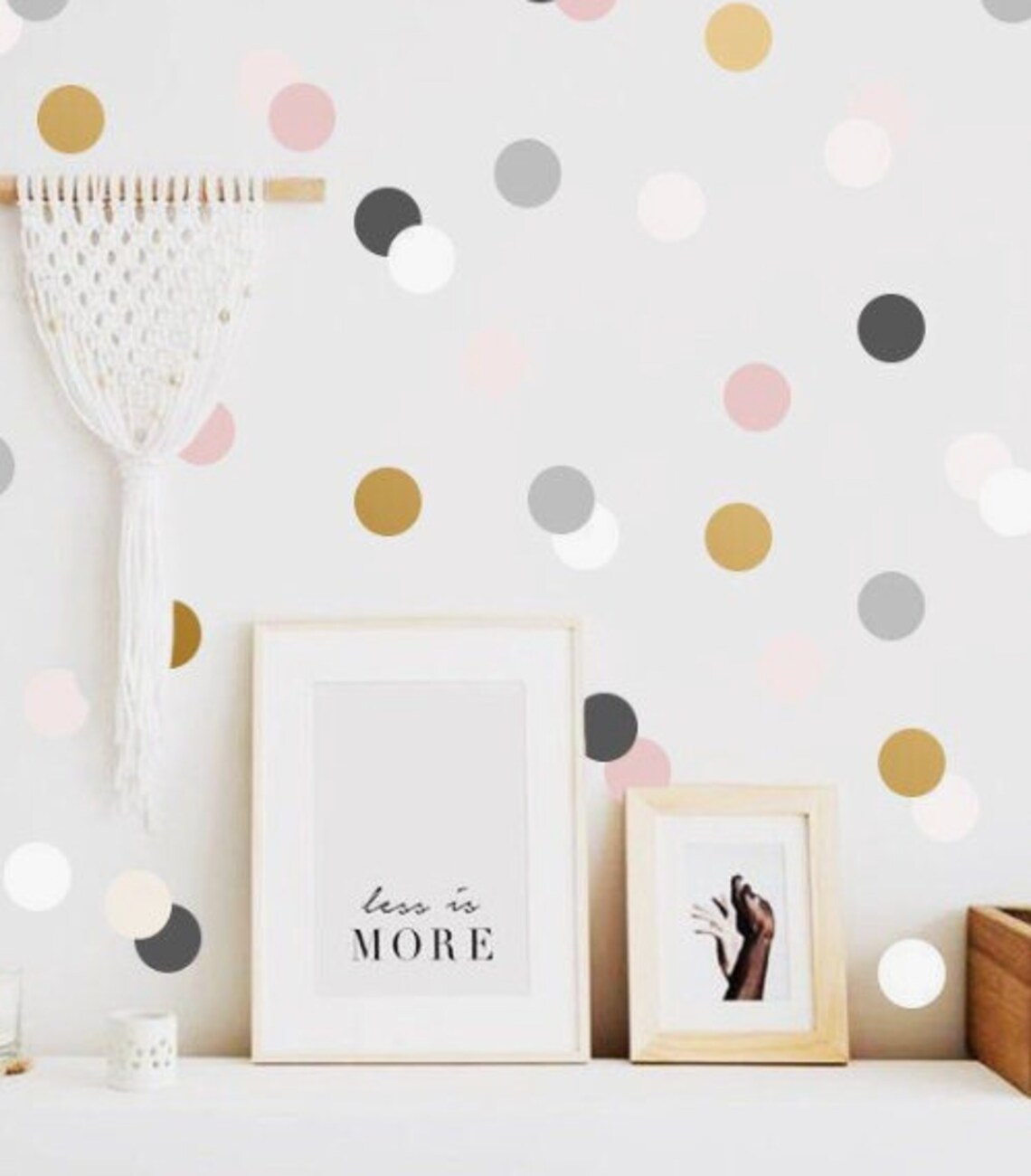 Polka dot decals rose gold polka dot decals circles Etsy