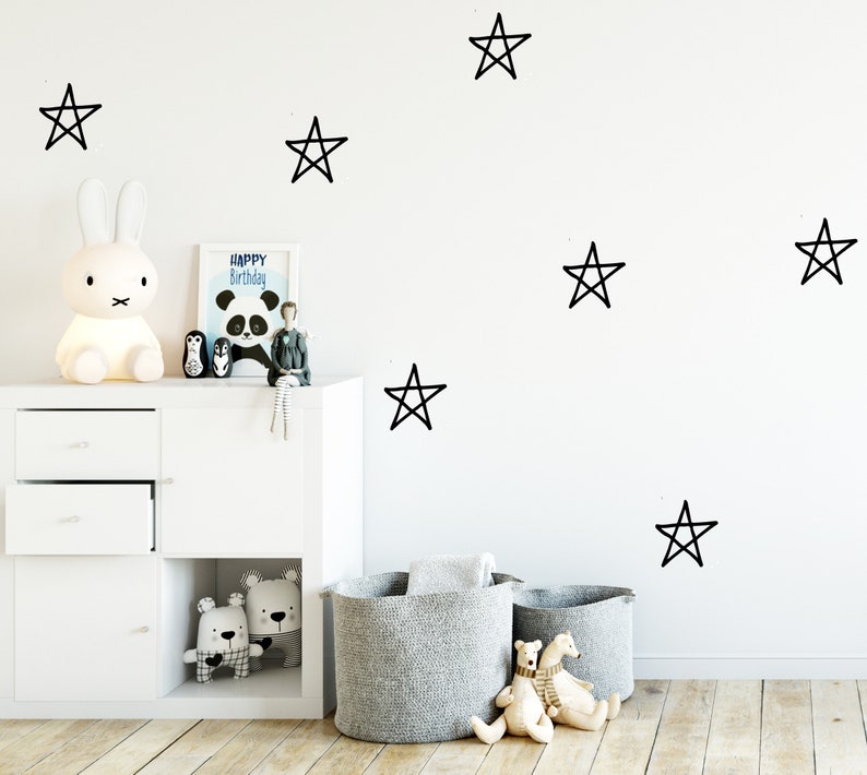 Star Decals Nursery Wall Stickers Playroom Decor Kids Etsy UK