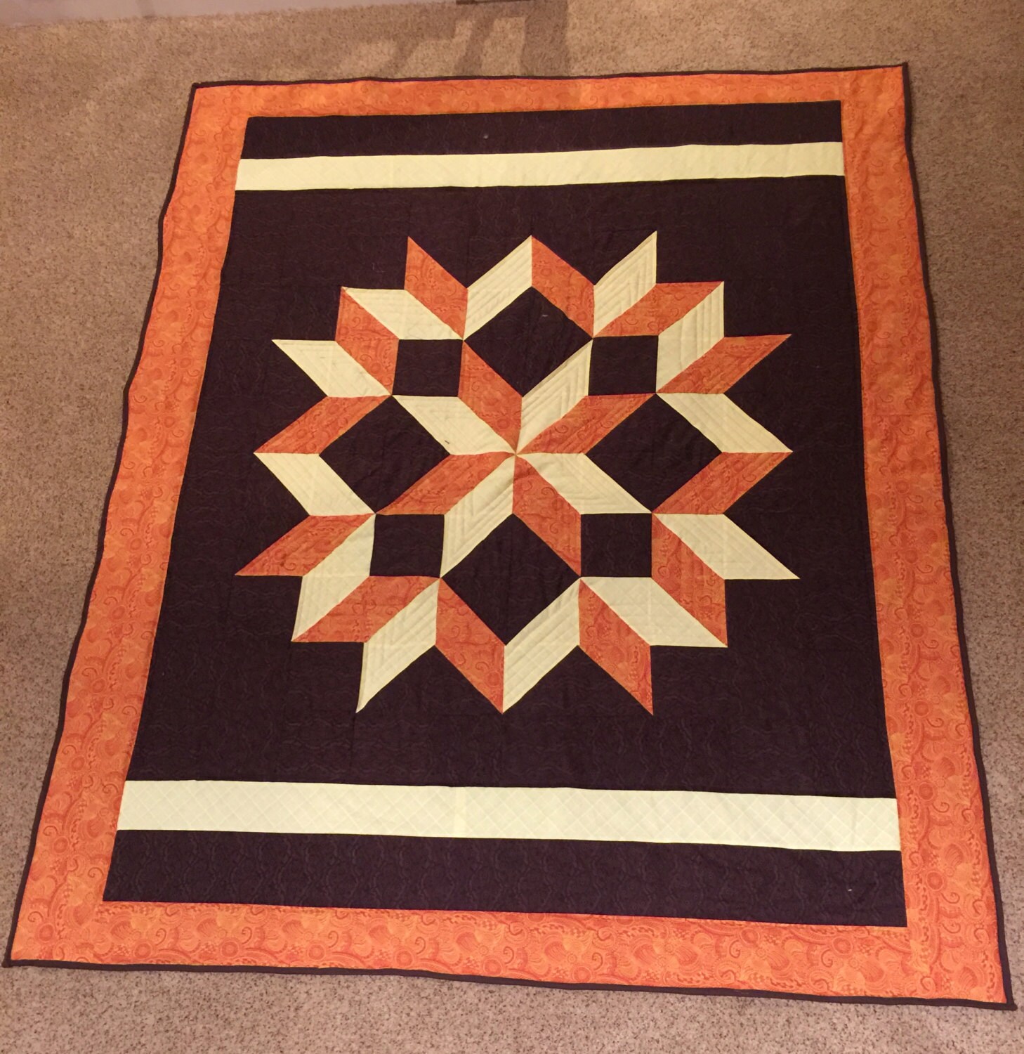 CUSTOM Carpenters Star Quilt Etsy
