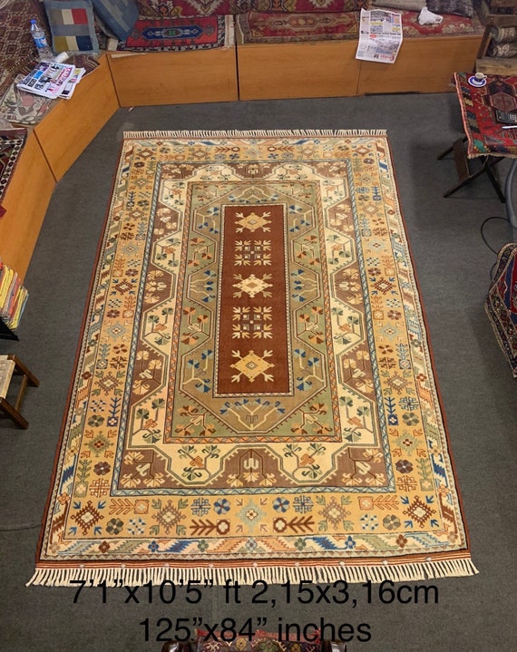 71x105 Vintage Hand Made Rug 215 X 316 Cm 71x105 Vintage Hand Made Rug 215 X 316, 7×10 Rug Under King Bed