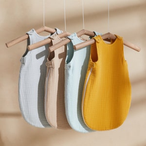 Babyslaapzak / 4-laags 100% biologisch mousseline katoen / romperzak / inbakerzak