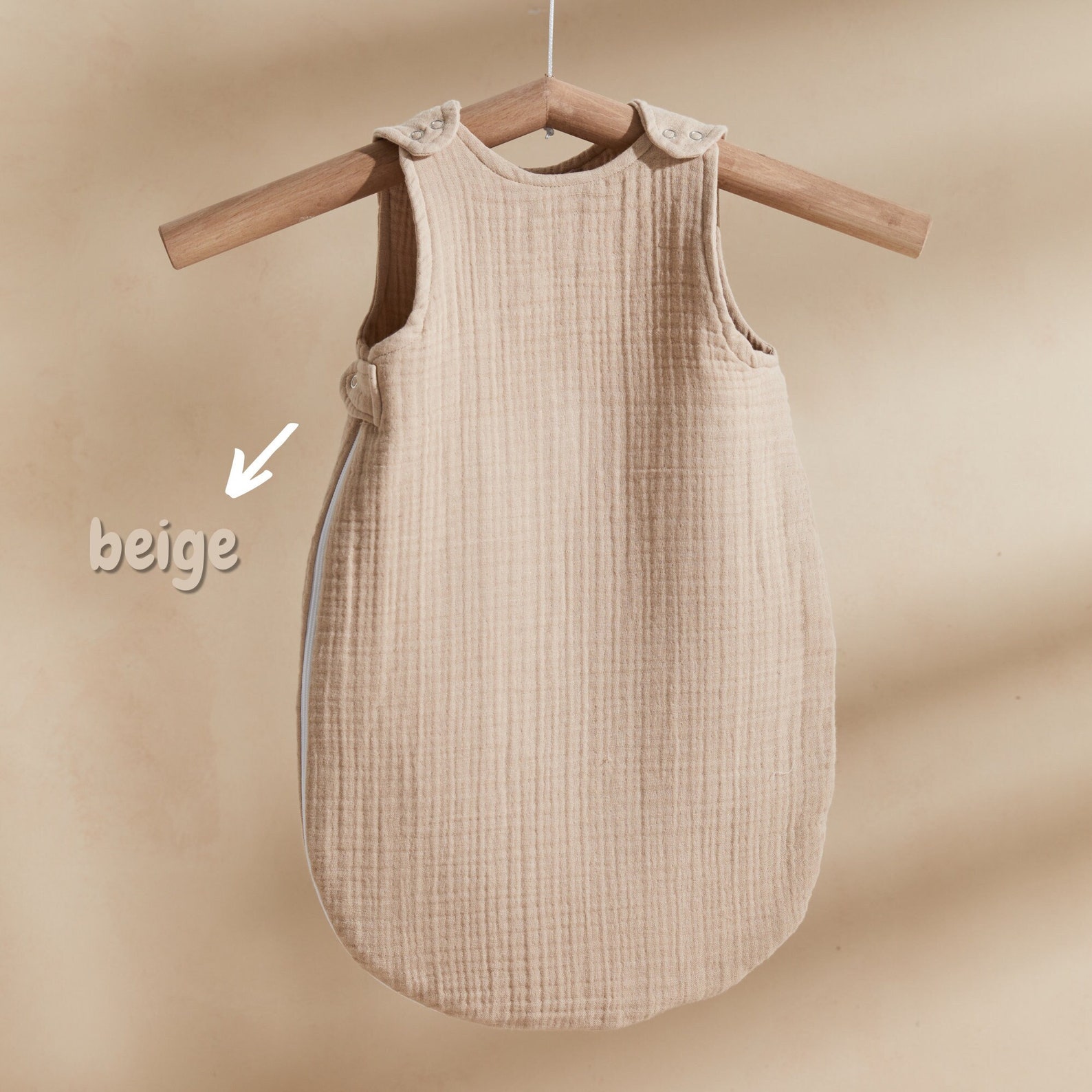 Baby Schlafsack Beige / 4 Lagige 100 Bio Musselin Baumwolle / Etsy.de