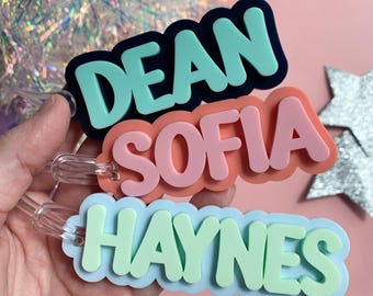 Name Bag Tag Name Keychain