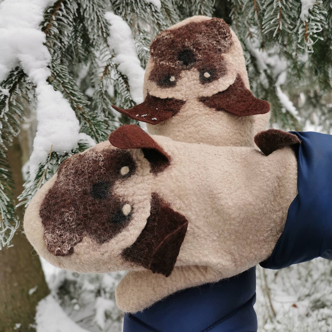 Dog Mittens Dog Gloves Mittens With Dogs. Winter Fingerless Etsy