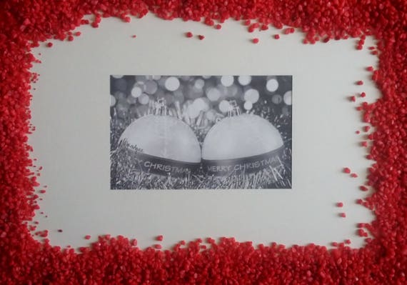 Natale Disegno Di Natale Palline Albero Luci Di Natale Disegno Iperrealistico Da Foto In Bianco E Nero Biglietto Auguri Regalo Di Natale