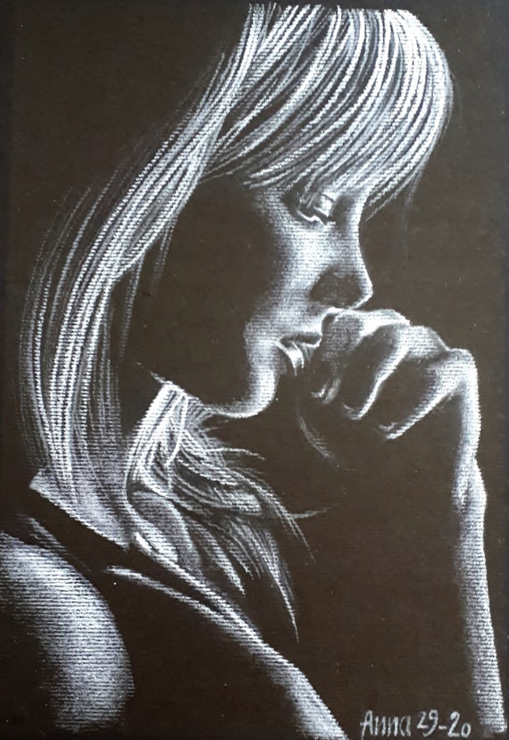 Retrato Perfil de cara de mujer chica Retrato de niña de foto - Etsy España Retrato Perfil de cara de mujer chica Retrato de niña de foto - Etsy España